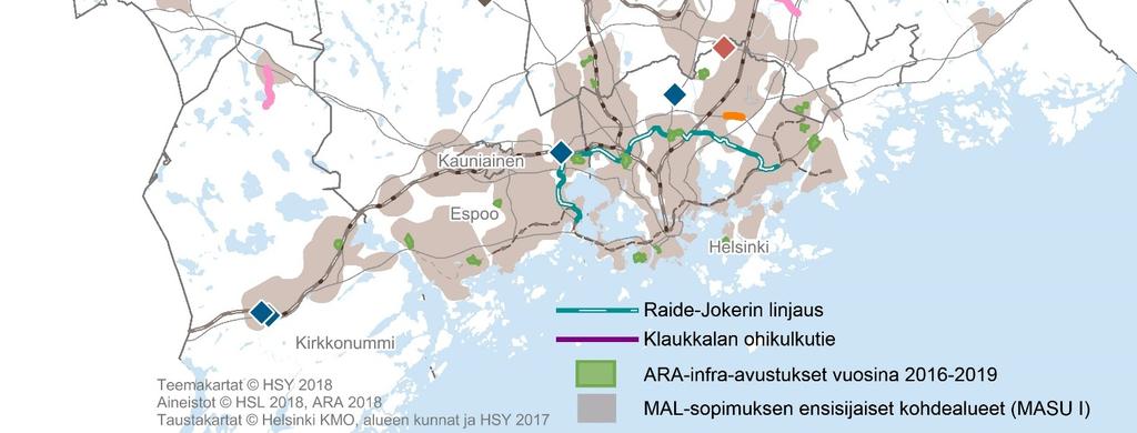 KUHA-toteutusohjelma ja kunnallistekniikan avustukset Vuonna 2017 aloitettiin tai toteutettiin 11 KUHA-hanketta. Vuonna 2018 käynnistyy 4 KUHA-hanketta aikataulutuksen mukaisesti.