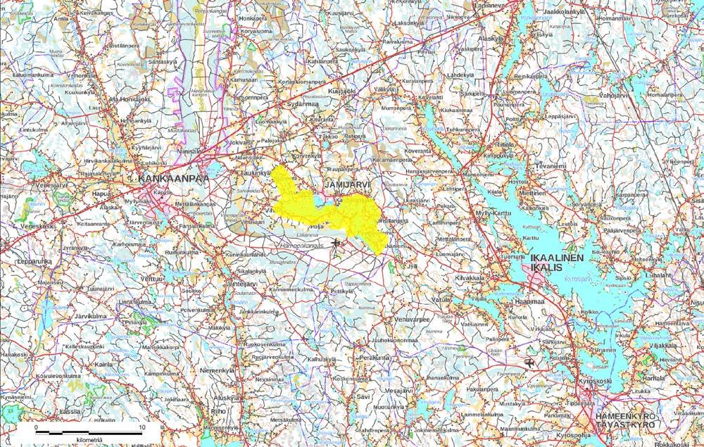 ALUEEN KOKO Alueen pinta-ala on noin 29,6 km².