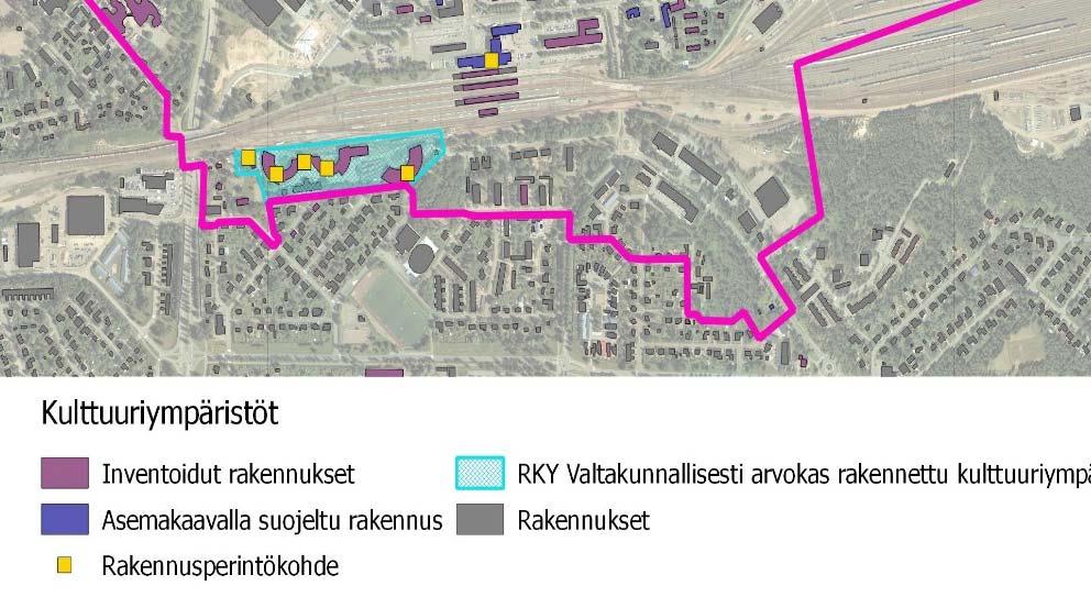 Toinen kohde eli Hallintokorttelit liittyvät taas kaupungin kasvuun 50 l lähtien, jolloin Kouvolasta tuli Kymen läänin pääkaupunki ja kaupunkiin perustettiin useita virastoja.