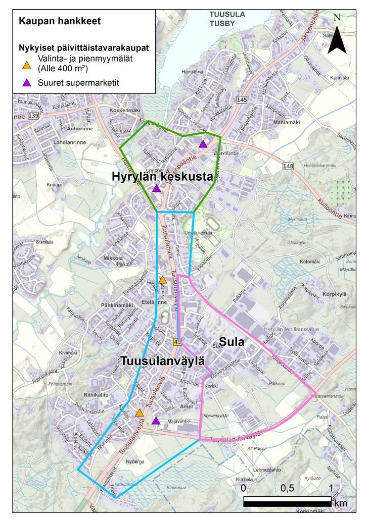 kaupan palveluverkkoselvitys 30 Kuva 16 Skenaario 1. 5.