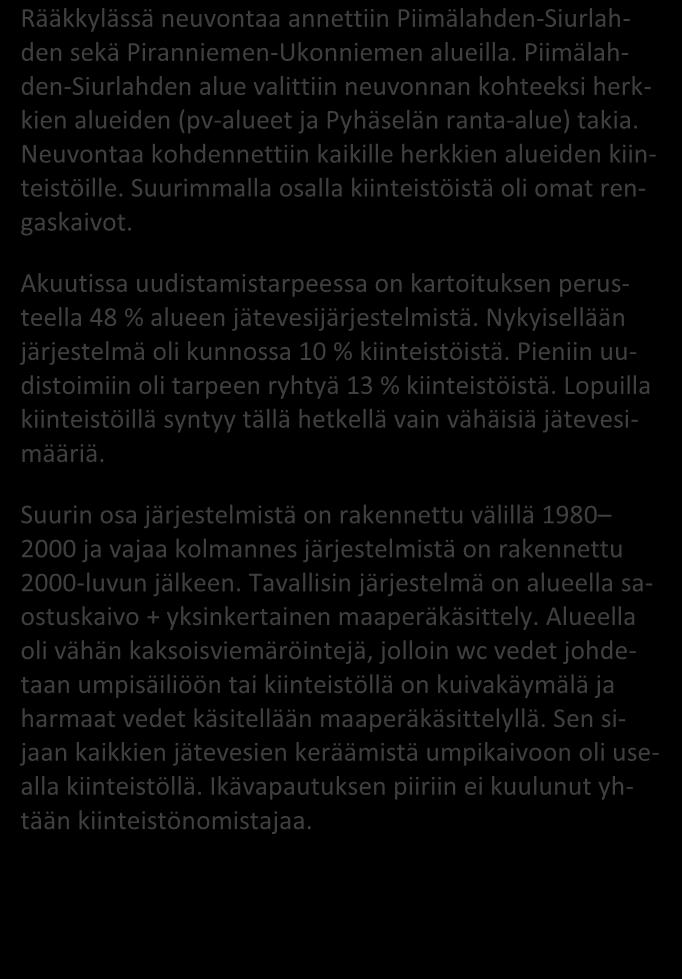 Liite 2 Piimälahti-Siurlahti / Rääkkylä 45 / 2015 JÄSSI 2015 Pohjois-Karjala Aluekortisto Pohjavesialue Ranta-alue Taajaan asuttu alue Vedenottamon suoja-alue Vesihuollon kehittämisalue Muu