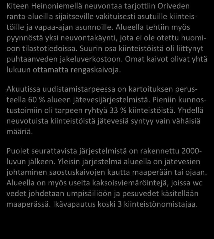 Liite 2 Heinoniemi / Kitee 67 / 2016 JÄSSI 2016 Pohjois-Karjala Aluekortisto x x Pohjavesialue Ranta-alue Taajaan asuttu alue Vedenottamon suoja-alue Vesihuollon kehittämisalue Muu erityisalue