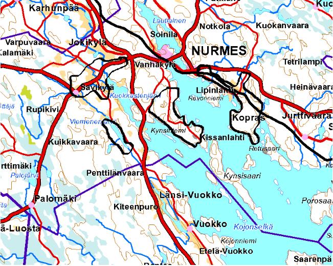 Liite 3 Nurmes MML 2015 Nurmes: 2013 Savikylä http://www.jatevesihanke.fi/files/jatevesihankefi/pohjois-karjala/aluekortti2015_nurmes_savikyla_uusittu_.pdf 2013, 2015 Kohtavaara Lipinlahti http://www.