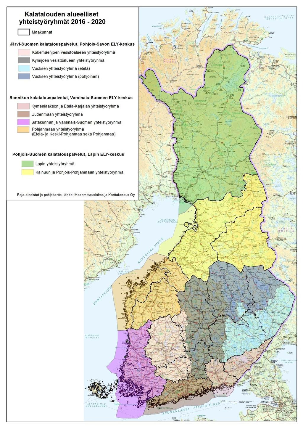 Kalatalouden yhteistyöryhmät (10 kpl) Kokemäenjoen ytr-alue