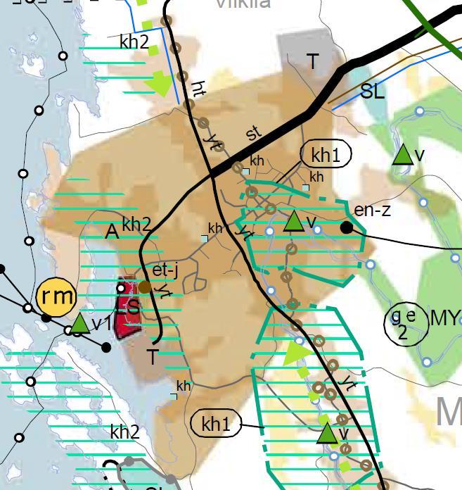 3.1.4 Maanomistus Kaavoitettava maa-alue on useiden yksityisten omistuksessa. 3.2.1 Kaava-alueen kaavoitustilanne ja aluetta koskevat päätökset MAAKUNTAKAAVA Vahv. pvm.