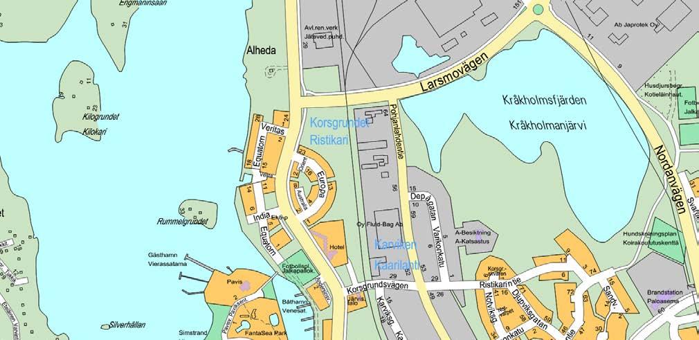 BESKRIVNING DETALJPLANEÄNDRING ÖVER ASEMAKAAVANMUUTOKSEN SELOSTUS Beskrivningen berör den.8.08 daterade detaljplanekartan. Selostus koskee.8.08 päivättyä asemakaavakarttaa.