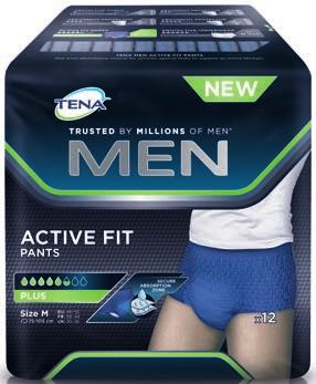 Tärkeimmät uutuudet nyt Miehille uutta mukavuutta: TENA Men -suojat TENA Men -suojien Level 1 ja Level 2 ovat uudistuneet paitsi ulkonäöltään, myös