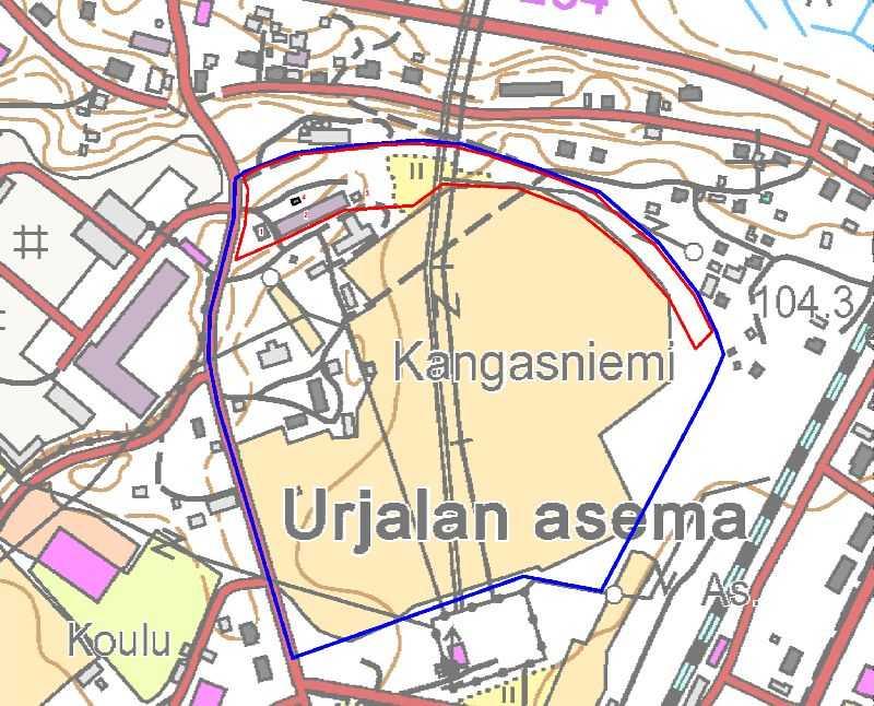 Pohjakartta: Maanmittauslaitos, peruskartta. Rajaukset: MH.