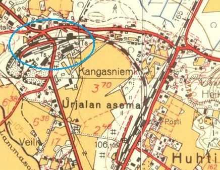 Muokkaus: MH. Sahalan rakennukset 1959 peruskartalla.