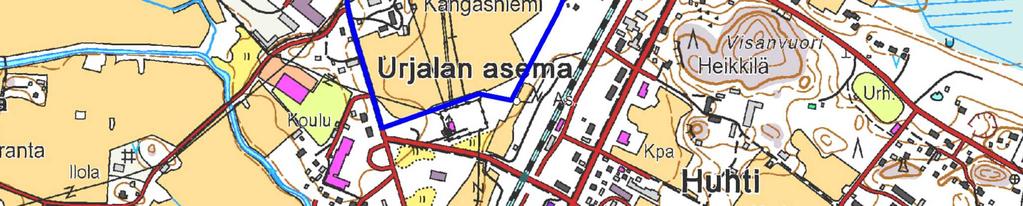 Alueen maankäytön historiaa kartoilla 2015 Tutkimusalue 2015
