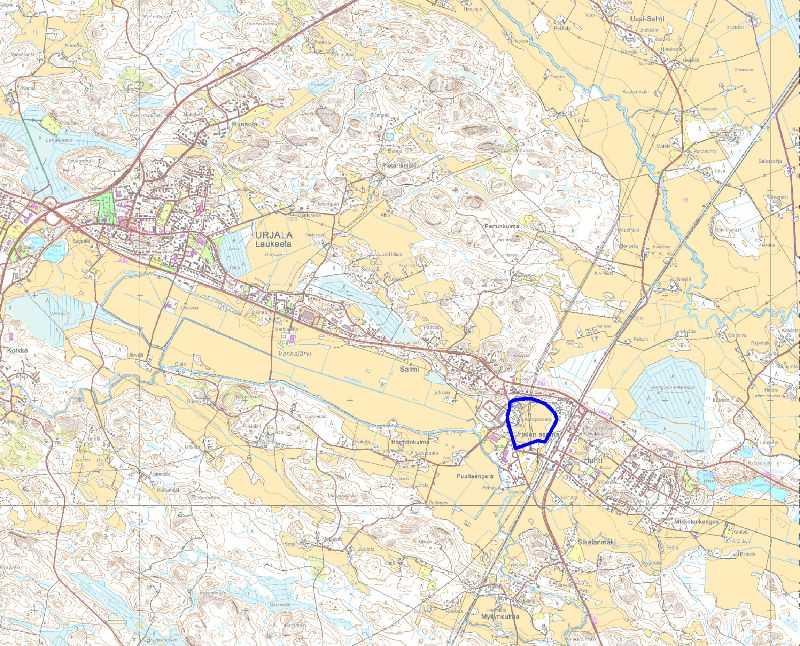 4 / 48 Rakennusinventoinnin tutkimusalue, Huhdin Kangasniemen asem a