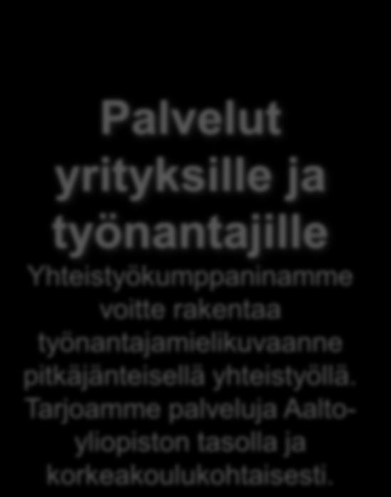 Palvelut yrityksille ja työnantajille Yhteistyökumppaninamme voitte