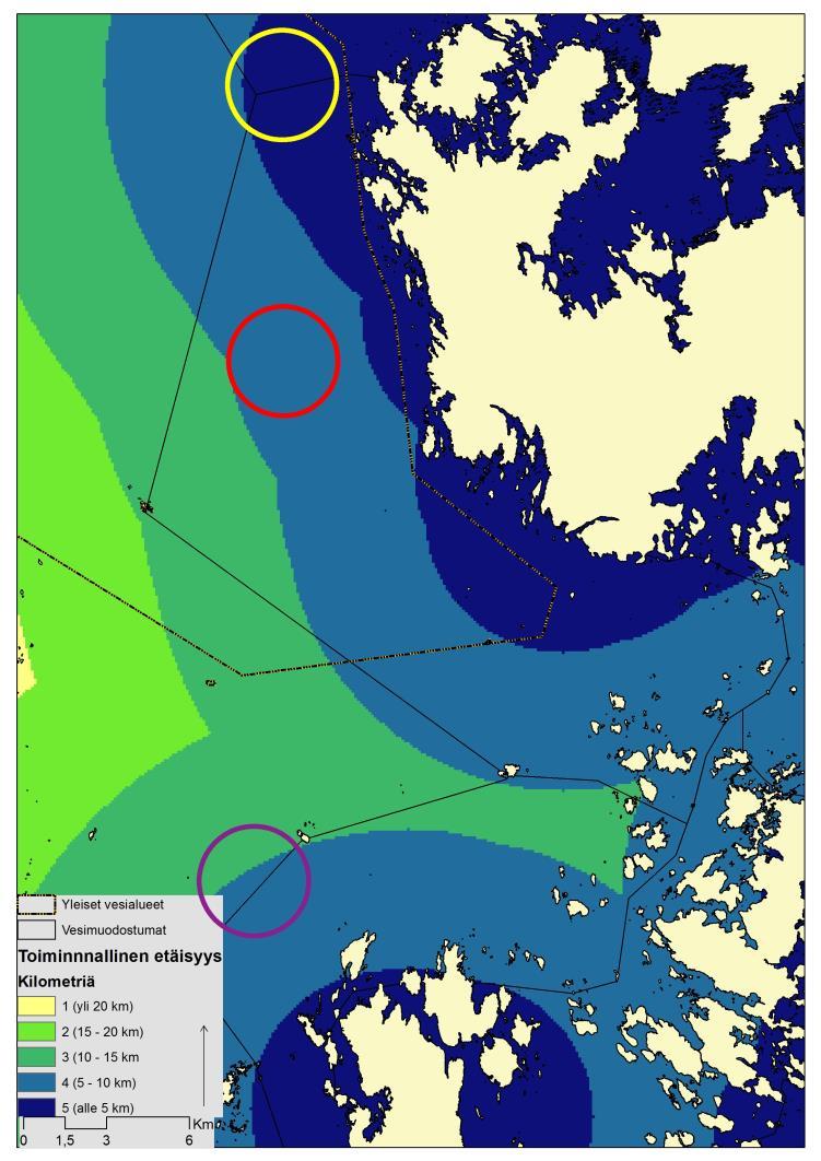 Taloudellinen 1:Toiminnallinen etäisyys Toiminnallisen etäisyyden vaikutus: Ajallinen Logistiikkaan (ruokinta, siirrot) Vaikutus esim.