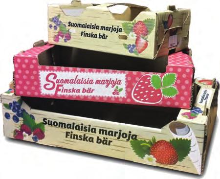 Pakkaustarvikkeet Kesän makeille marjoille laadukkaat laatikot ja rasiat! Valikoimissamme ovat Adara Pakkaus Oy: n kestävät AntiWet- marjalaatikot ja roveet.