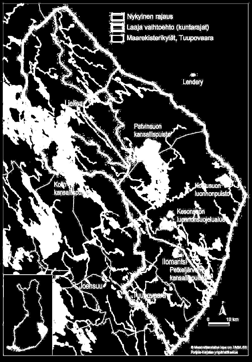 Petkeljärvi Ruunaa, Koli Kunnat: