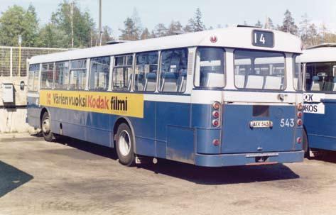 HKL 541 linjalla 13 Forumin edessä 18.11.1966.