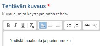 Seuraavaksi laitat teksti paikoilleen ja