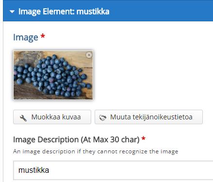 Kuvien järjestystä voi muokata