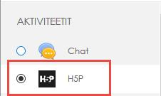 3. Lisää aktiviteetti