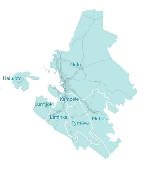 HLT Oulun seutu seutujulkaisu Oulun sisäiset: 7 matkaa/vrk (%) muiden kuntien sisäiset: 73 matkaa/vrk 3 1 (%) seudun kuntien väliset: 3 matkaa/vrk 3 3 3 (%) matkat seudun ulkopuolelle: matkaa/vrk 7