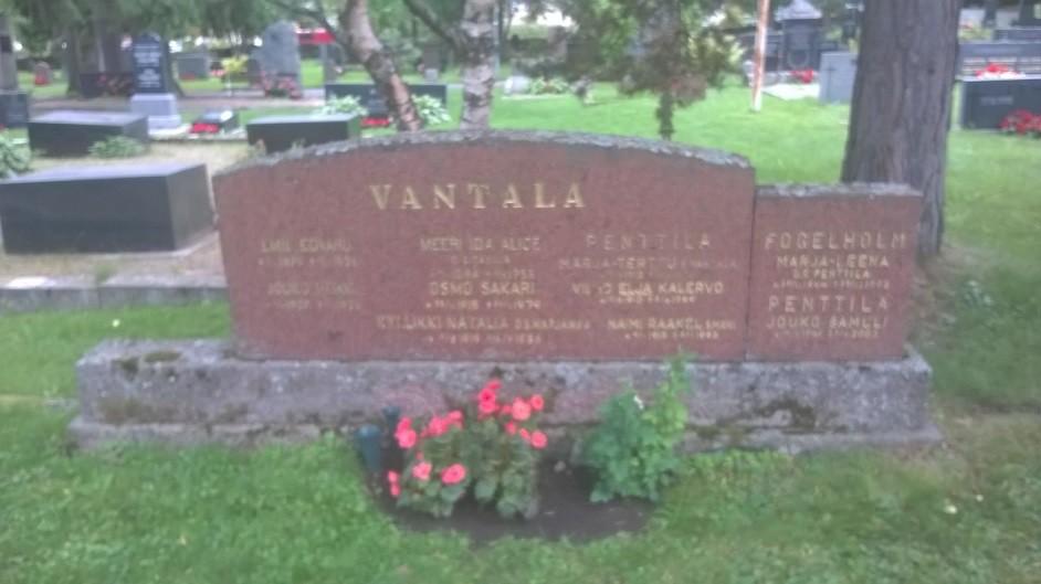 Pöytäkirja 9/2018 9 95 Hautamuistomerkkisuunnitelma Mattsson Diaarinumero Liisa Niemelä Muistokivi M.