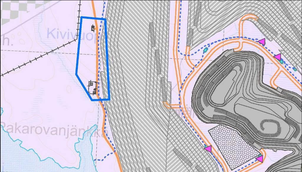 tikon louhos tulee olemaan pituudeltaan noin 1 200 m, leveydeltään 600 m ja syvyydeltään 140 m. Etäisyys Kuervitikon louhoksen eteläreunasta Hannukaisen louhoksen pohjoisreunaan on noin 1 650 m.