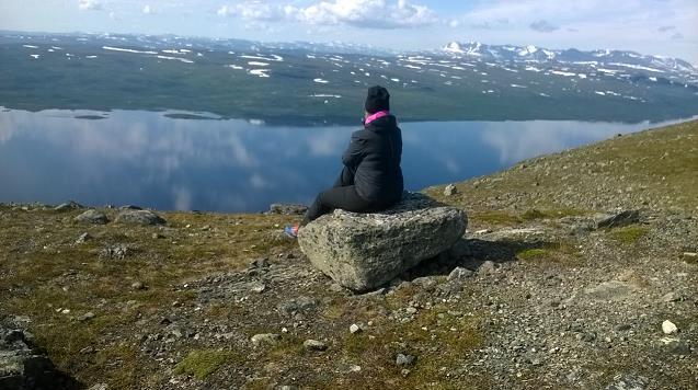 Kilpisjärvellä vietämme päivän ja toteutamme haaveen ja patikoimme Saana