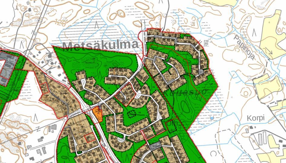 Oikeusvaikutuksellisessa Tursolan osayleiskaavassa vuodelta 2007 Kortekummun alue on varattu pientalovaltaiseen asutukseen. Asutuksen sisälle on varattu virkistysyhteyksiä.
