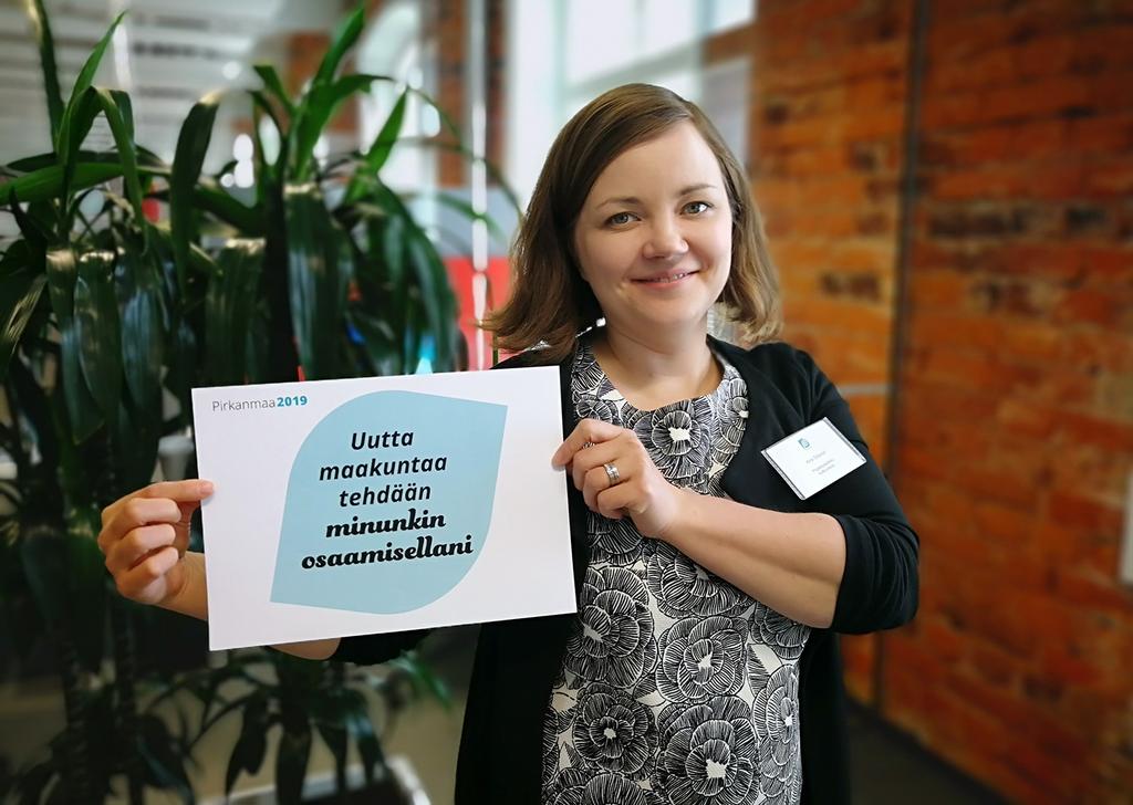 Kirsin Siltanen Kulttuurisote-hankkeen projektipäällikkö Lähde: Maakunta Häppeninki 18.6.