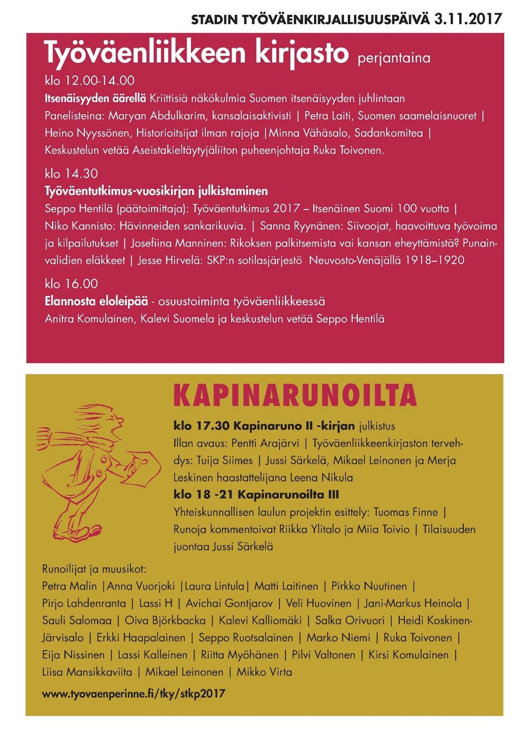 Liitteet Ohjelma: Aatosta jaloa marraskuun