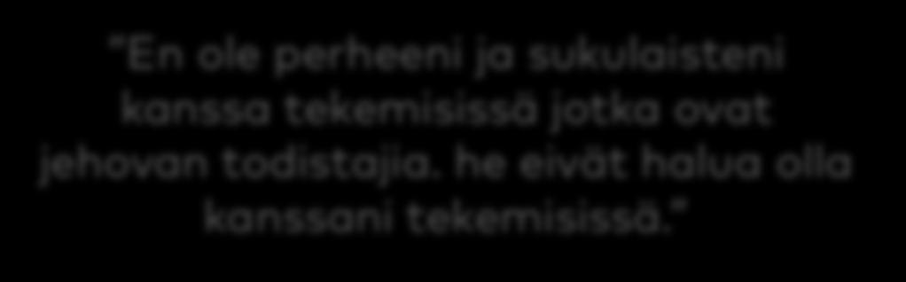 Eriarvoiseen asemaan joutuminen tilanteissa, joissa joudun väkisin (esimerkiksi työajalla, kouluajalla) osallistumaan muiden ihmisten uskonnon harjoittamiseen tai erottautumaan joukosta