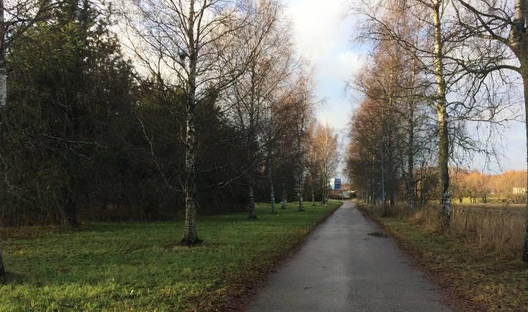6 Kaava-alueen luoteisreunalta jatkuva kevyenliikenteen väylä Salonjoen suuntaan.