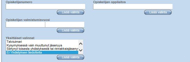 Yhdistyskäyttäjän tietopaketti 56/99 26.10.2017 4. Palaa vielä alas sivulla Jäsenyydet-kohtaan.