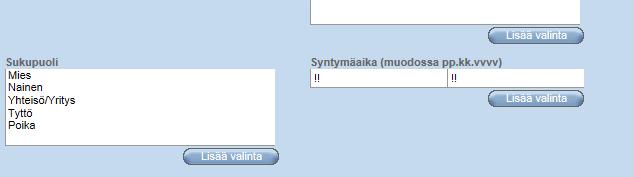 jäsenten lukumäärä. 4. Ensin haetaan kaikkien niiden jäsenten määrä, joilla syntymäaikakentässä ei ole mitään tietoja.