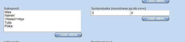 Yhdistyskäyttäjän tietopaketti 60/99 26.10.2017 6. Hae ensimmäisen ikäryhmän lukumäärä kirjoittamalla syntymäaikakenttään se ikäryhmä, josta haluat tiedon.