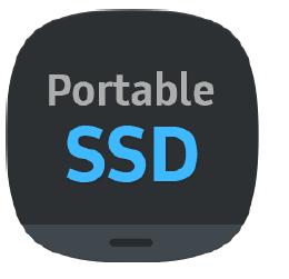 1. Samsung Portable SSD -ohjelmiston suorittaminen Valitse Samsung Portable SSD -sovelluksen kuvake työpöydällä.