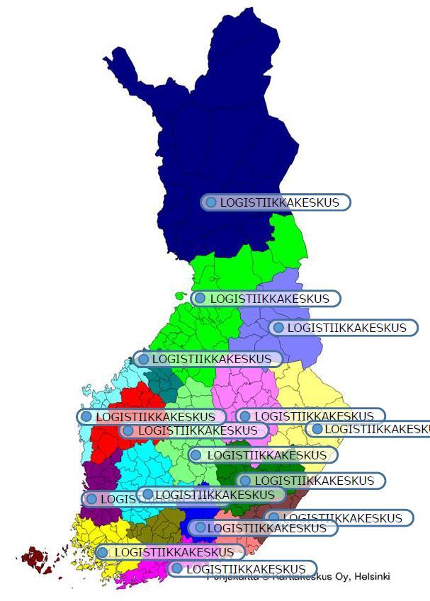 Maakuntakohtainen malli Perustuu ajatukseen: 18 maakuntaa 18