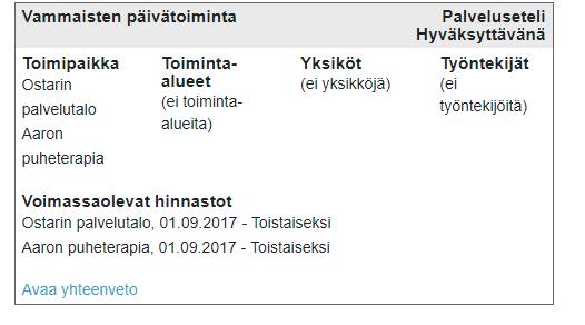 19(26) Hakemusten käsittely palvelunjärjestäjällä Hakemuksen ollessa käsittelyssä palvelunjärjestäjällä, on näkymä järjestelmässä seuraavanlainen.