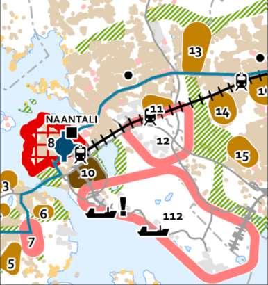 35 (85) FCG ARKKITEHDIT sen, palvelujen ja työpaikkojen sekoittuminen on erityisen tavoiteltavaa keskustaalueilla ja kehitettävillä kaupunkiympäristön alueilla.