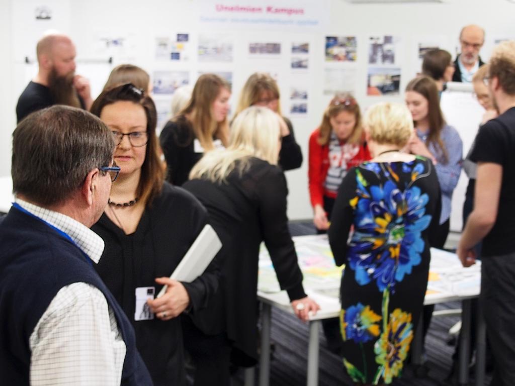 ONGELMISTA, HAASTEISTA JA UNELMISTA KESKEISIMPIÄ ONGELMIA Alue ei ole houkutteleva: valaistus, rakennusten ulkonäkö, reittien sokkeloisuus, yhteydet, opastus, estetiikka, ulkotilojen puute, kauppojen