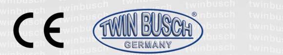 EU-vaatimustenmukaisuusvakuutus Yritys Twin Busch GmbH Amperestraβe 1 D-64625 Bensheim vakuuttaa täten, että rengaskone TW X-11, TW X-19 sarjanumero: täyttää EY-direktiivit suunnittelun ja rakenteen