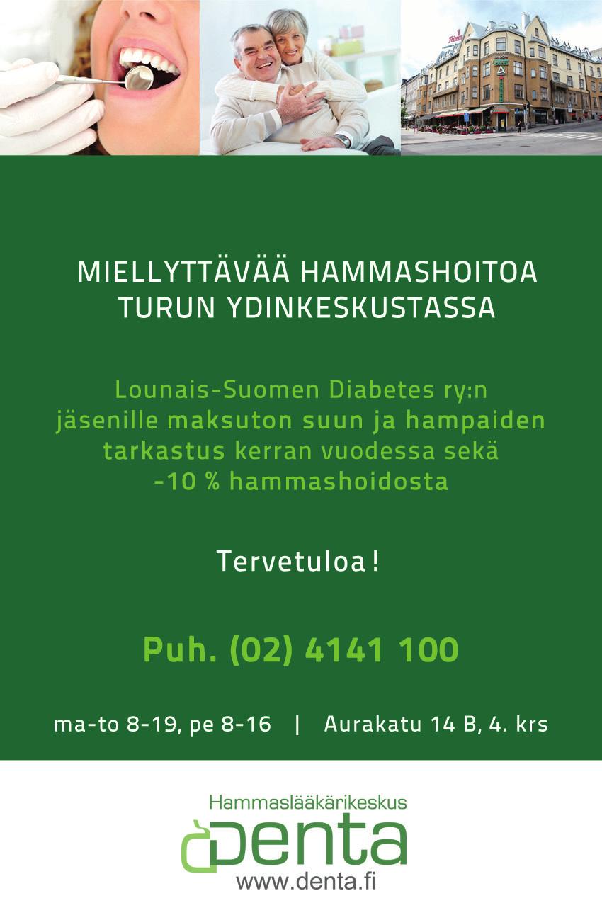 Diabetes ja suu Kun puhutaan kokonaisvaltaisesta terveydestä ja sen ylläpidosta, suun terveys jää osalla ihmisistä huomioimatta.