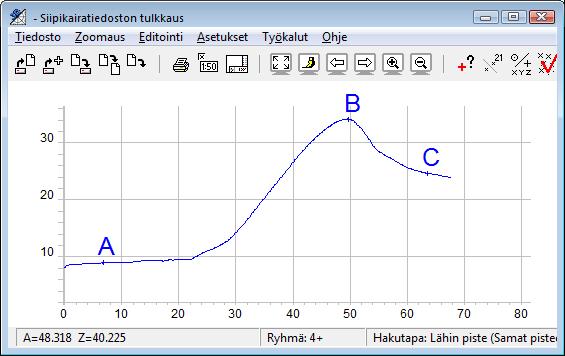 9. Siipikairaus Toiminto on tarkoitettu siipikairausten tulkintaan ja tallentamiseksi Tekla/InfraModel-muotoon. Kun käynnistät toiminnon, pitää ensin avata mittaustiedosto.