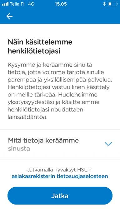 Tietosuoja Sovelluksen käyttö edellyttää suostumusta henkilötietojen käsittelyyn
