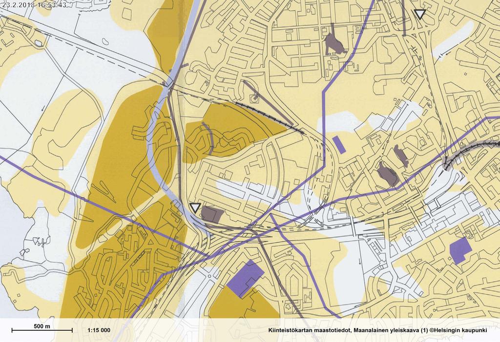 Maanalainen yleiskaava Maanalaisessa yleiskaavassa (KSLK 17.12.2009) Roihupelto on suureksi osaksi merkitty esikaupungin pintakallioalueeksi.