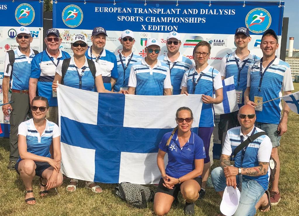 Mitalijahti Sardiniassa Elinsiirron saaneiden EM-kisat järjestettiin kesäkuussa Italiassa. Suomen joukkue menestyi kokoonsa nähden loistavasti.