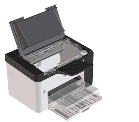 2. Keď uvidíte zaseknutý papier, opatrne ho chyťte a pomaly ho vytiahnite z produktu.