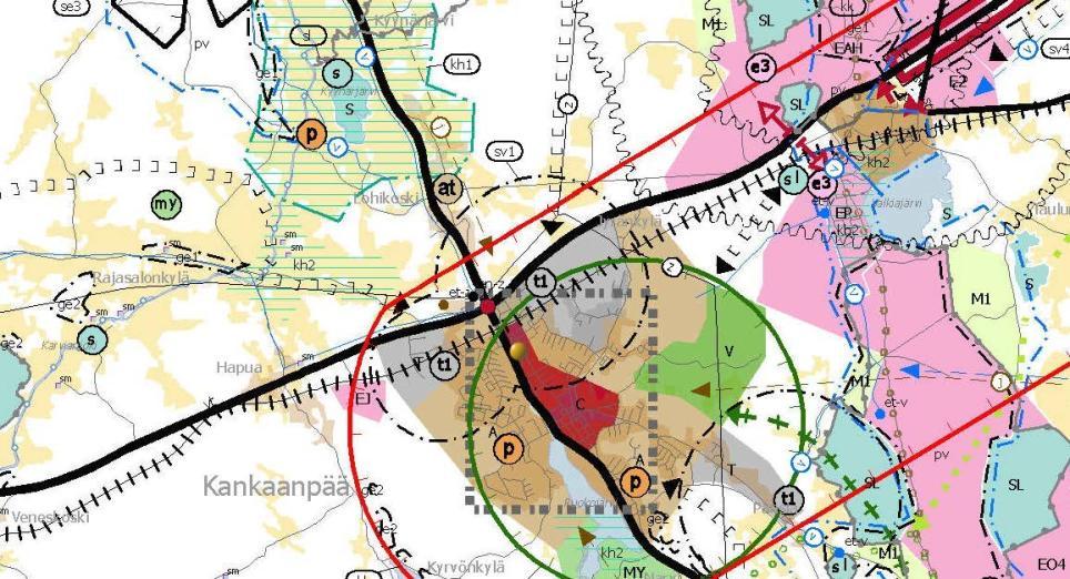 21400 5172 9 Virkistys Käpylänpuisto sijaitsee noin 200m päässä kaava alueen kaakkoispuolella. 3.1.4 Maanomistus Liikenne Suunnittelualueen itäpuolella kulkee vilkkaasti liikennöity Keskuskatu, joka toimii yhdysväylänä eteläisen ja pohjoisen palvelukeskittymän välillä.