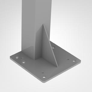 Järjestelmä perustuu 80 80 mm tolppiin, vahvoihin kiinnikkeisiin ja ST30-verkkoelementteihin ja se kestää testatusti 2 500 joulen törmäykset.