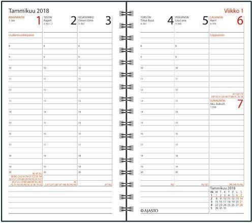 x 158 mm AJASTO: AGENDA